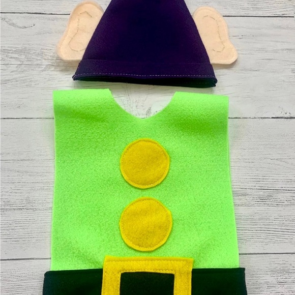 Halloween Dopey felt tunic custom/party supplies - Picture 1 of 11